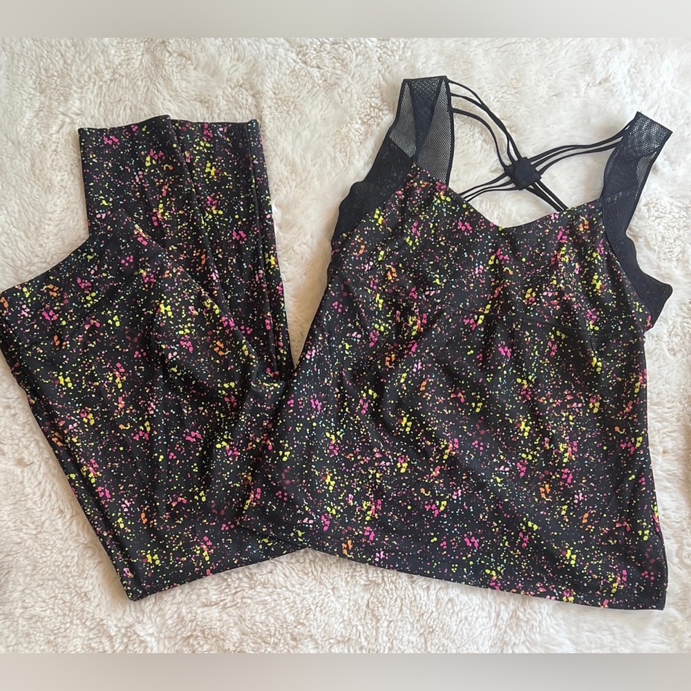 BEBE Sport workout Set leggings| Top size M/L - Picture 2 of 7
